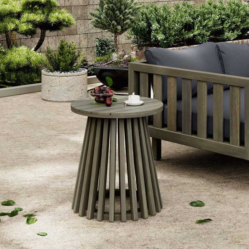 Table d'appoint Corianna, Gris