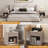 22.7'' W Fluted Nightstand with Drawer and Storag-930358789