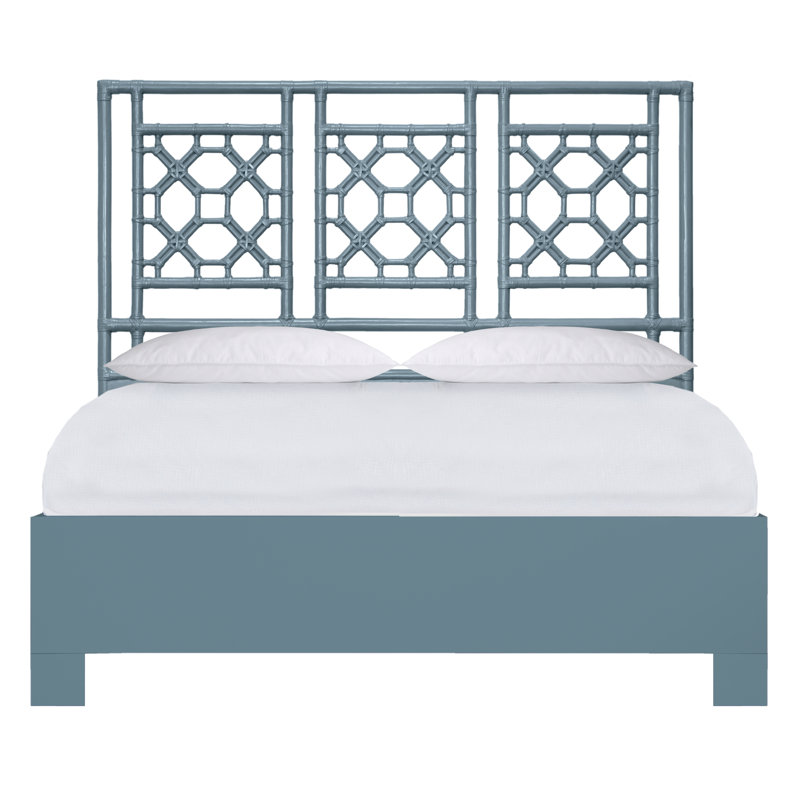 Lattice Back Standard Bed, Regatta Blue, Full