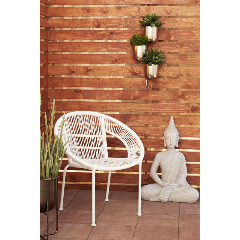 Gold Metal 3-Tier Indoor/Outdoor Hanging Wall Planter