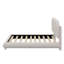 Lit plateforme en tissu d'ameublement Teddy