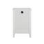 Table de chevet 3 tiroirs pour la chambre à coucher - Table d'appoint en bois blanc moderne avec fonction de charge