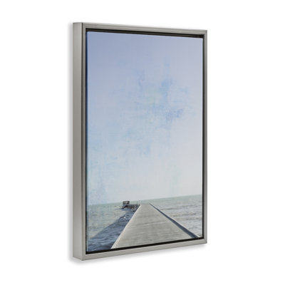  Soothing Pier in Distance Floater Canvas by Deborah Revell