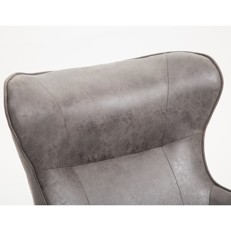 Rainer Upholstered Accent Chair, Set Of 2, Gray