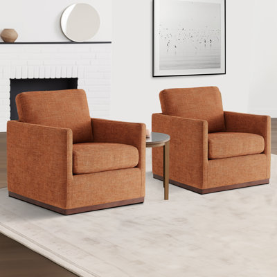 Benten Upholstered Swivel Armchair