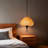 16" Organic Modern Rattan Pendant Light, 3-Light Woven Dome Chandelier with Matte Black Finish, Adjustable Height