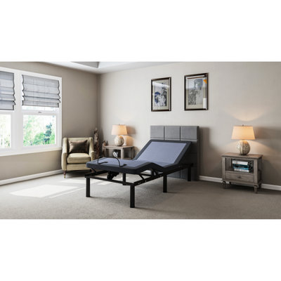 Lit simple TG réglable - tête et pied réglables, capacité de 850 lb, mémoire programmable, 31 positions de réglage complet des pieds,
