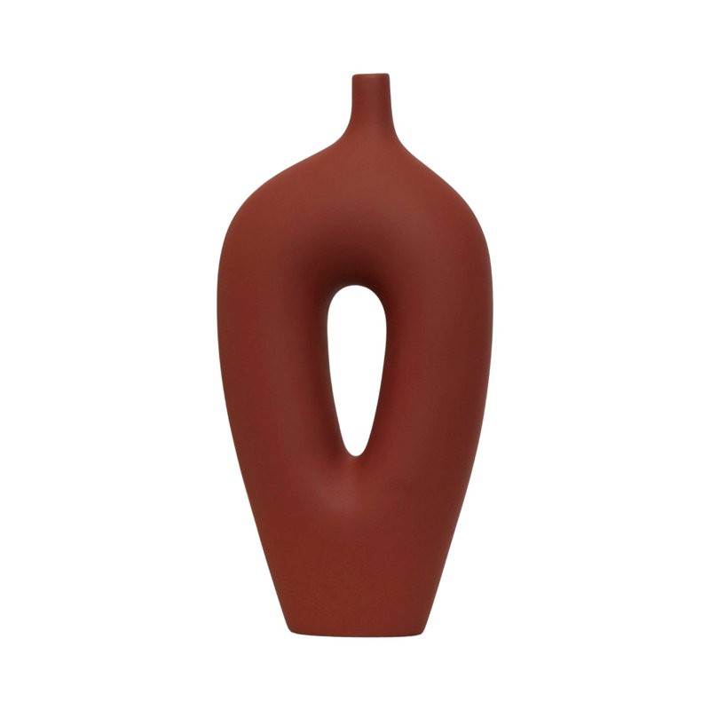 Cyna Ceramic / Porcelain Table Vase, Red