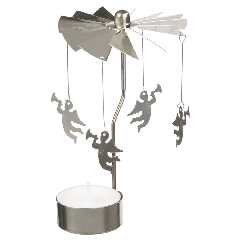 Metal Tabletop Tealight Holder, Silver