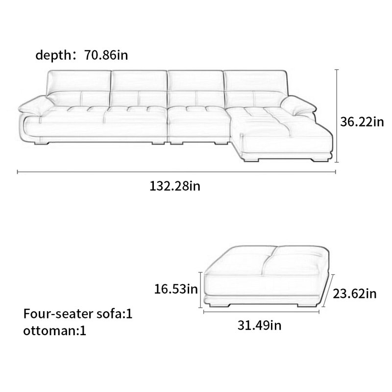 Modern simple and light luxury sofa