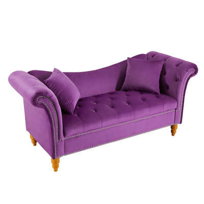 Jalinqua Velvet Ottoman