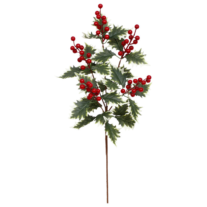 Jet de pin Holly Berry, ensemble de 12 - 27,5 pouces
