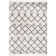 Tapis ivoire à motif géométrique Bibb
