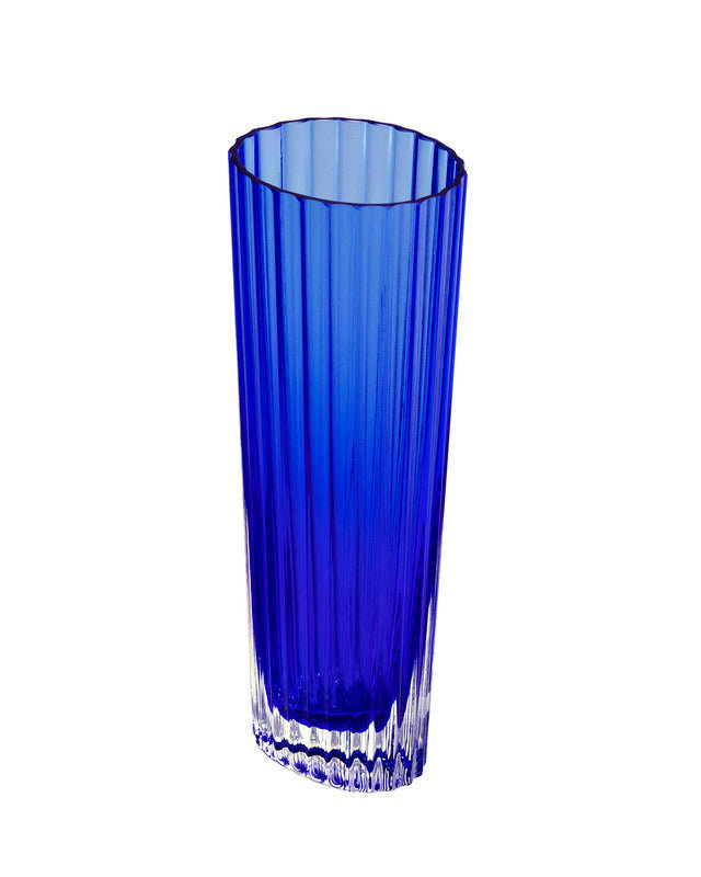 Missoni Champagne Glasses NASTRI Set Of 6  Transparent 7.5 Oz, H 6.5", Blue