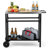 Bernece Outdoor Grill Dining Cart Movable BBQ Trolley with Two Wheels-590440097