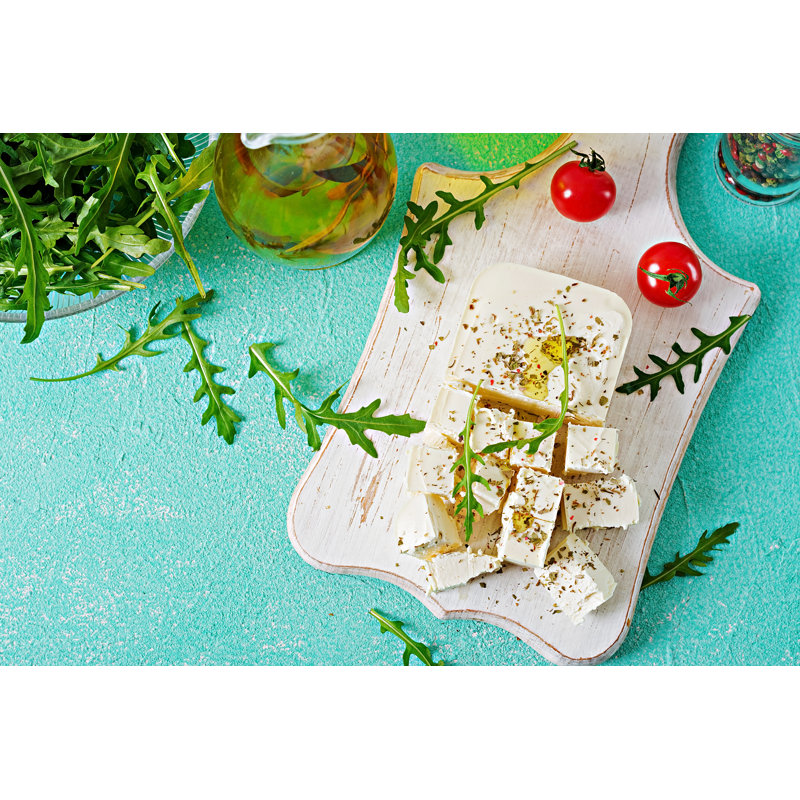 Feta Cheese by Elena_Danileiko - Wrapped Canvas Print, 51cm H x 76cm W x 3.8cm D