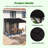 10'W X 8'D  Manual Slope Patio Awning In Black