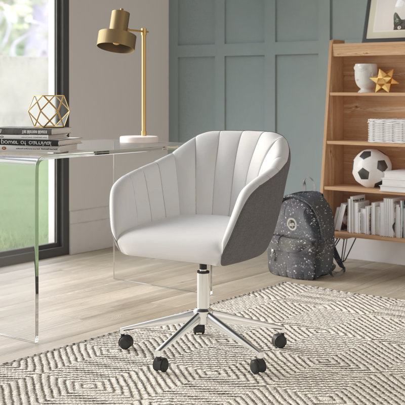 Vance Task Chair, Grey / White