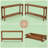 Couch Side Table,Console Table,Entryway Table,2-Tier Foyer Table