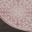 Tapis floral ivoire / rose Yurig-1684078019