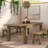 Bozrah Extendable Acacia Solid Wood Dining Table-221163740