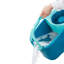 Ensemble de vadrouille et seau avec rouleaux Leifheit Clean Twist | Poignée télescopique, joint à 360 °, système Spin-Dry | Roues Easy Glide | Bleu