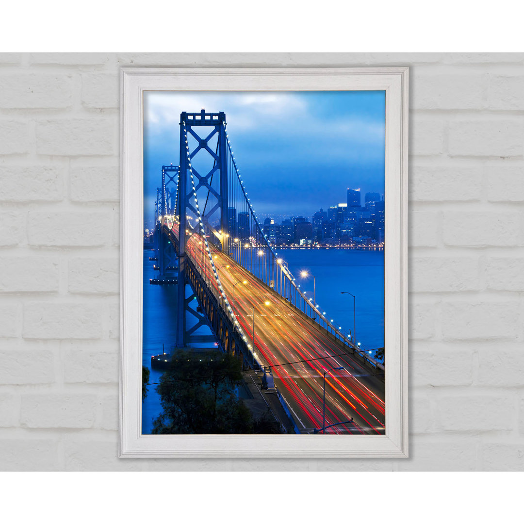 Golden Gate Bridge Blues - Einzelner Bilderrahmen Kunstdrucke