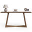 Console en bois massif de 63 pouces avec base en forme de X