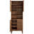 Render Tall Bathroom Storage Cabinet In Walnut-101179049