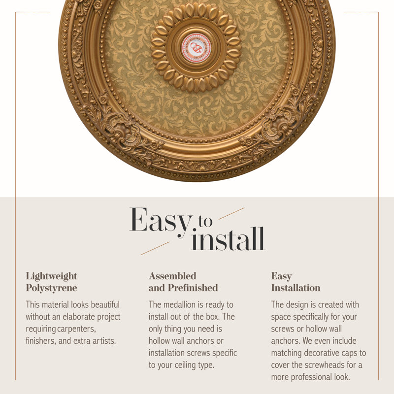 Feuille de lustre de plafond médaillon