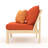 Sehrish Acacia Outdoor Armless Lounge Chair , Sunbrella® Cushions Included-1661514281