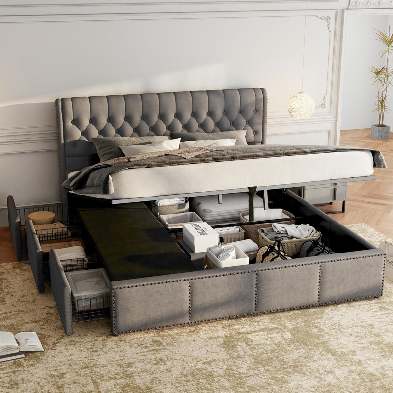 Cadwallader Upholstered Ottoman Bed