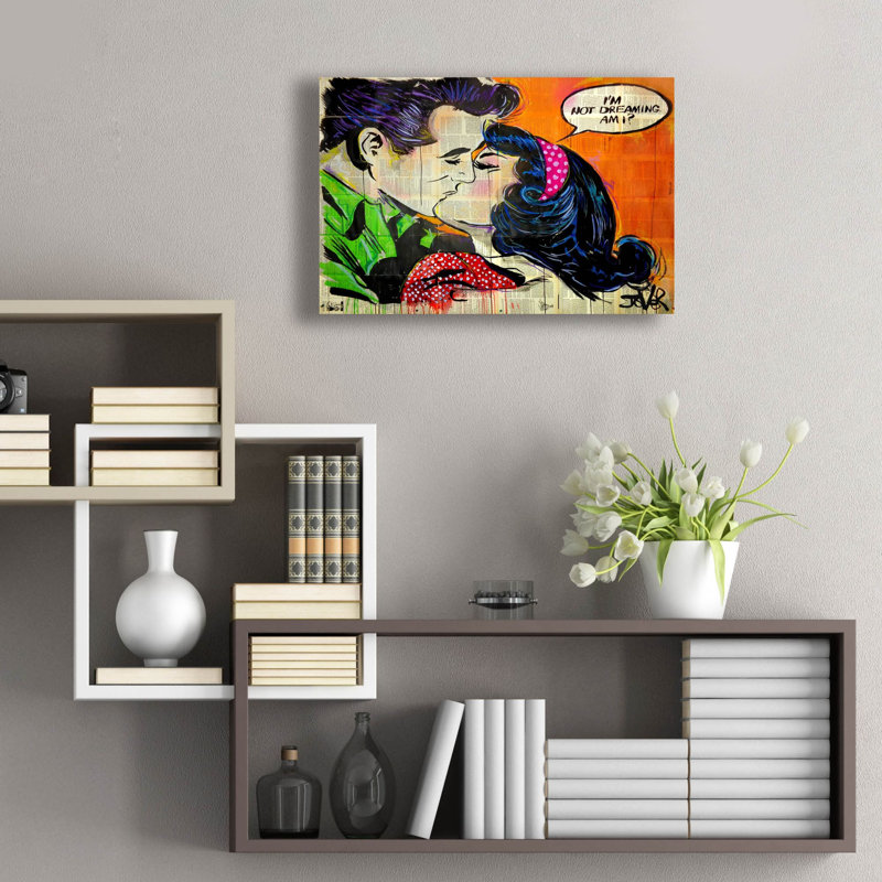 «Pop Dreamin» par Loui Jover, art mural en verre acrylique, H 16 po x l 24 po x P 0,2 po