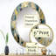 Hippeastrum - Miroir mural moderne ovale-1953485389
