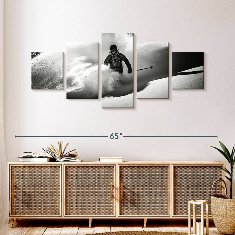 Extreme Skiing, 24" H x 55" W