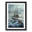 Pirate Ship upon a Stormy Sea - Framed Print-55769744-55769747