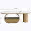 Table basse ovale de luxe, table basse avec tiroir de rangement, table centrale en métal pour le salon-1053028018-1053028019
