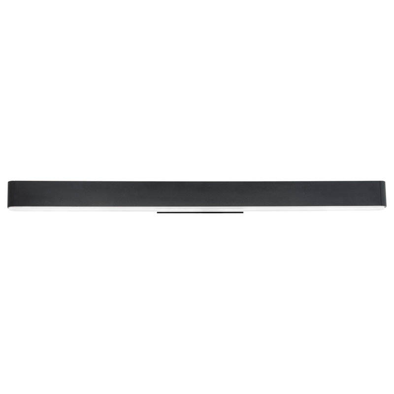 Sleek Euro-Style Dimmable Black LED Vanity Light, 36.88 in