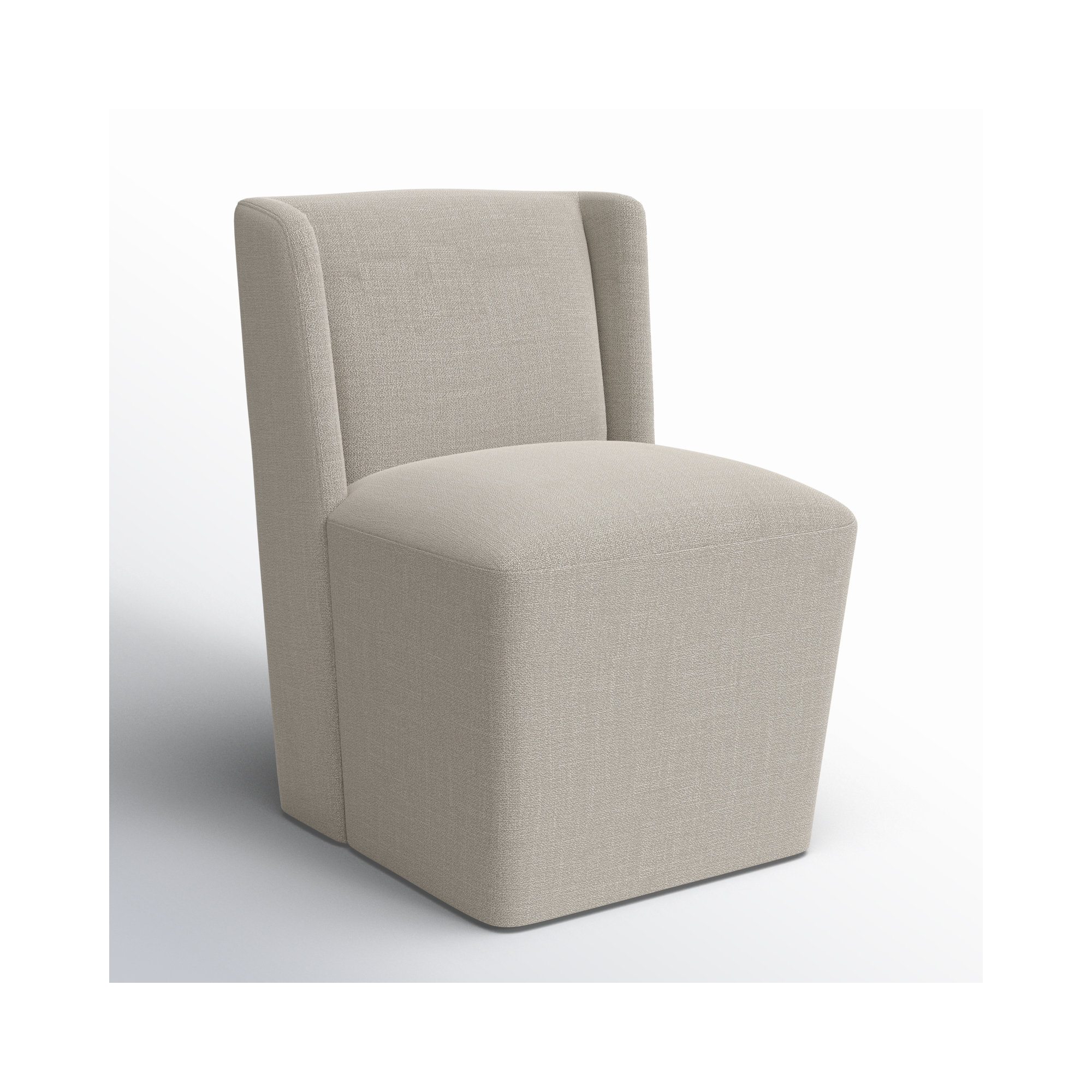 Ardeth Upholstered Side Chair, Effie Flax Performance Linen