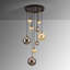 Nante 9 - Light Black Cluster Pendant