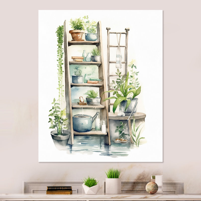 Décor de salle de bain naturel XX XXVI - Plantes, impressions murales en métal, H 40 po x l 30 po x P 1 po