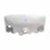The Renovators Supply Inc. 20'' White Porcelain Rectangular Bathroom Sink with Overflow