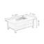 Nouvelle table basse en bois massif de style chinois