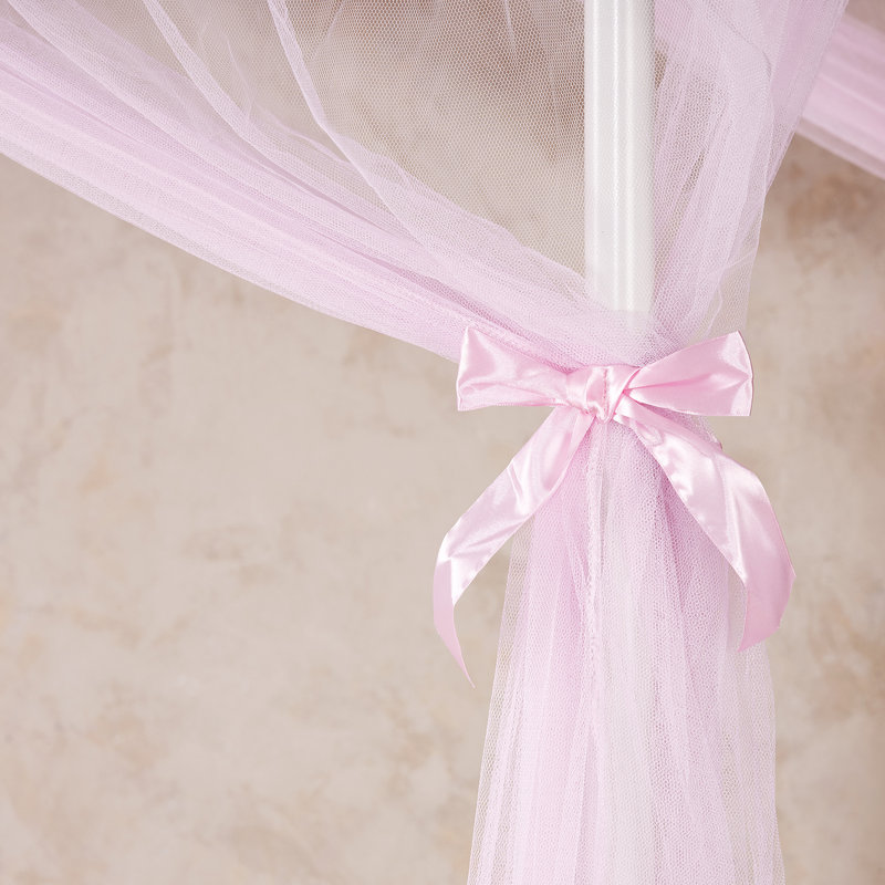Bed Canopy 4 Poster Style, Pink