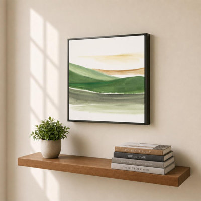 Paysage abstrait vert par Sundance Graphics - Graphisme sur toile