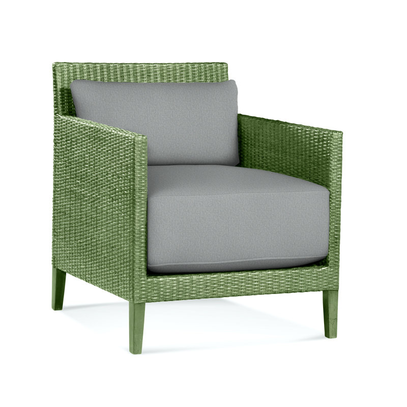 Fauteuil Beryl, Céleri, Tissu performance bleu clair 0851-55