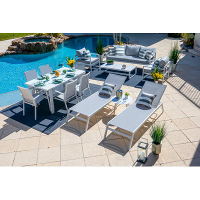 Reansh 13 - Person Patio Conversation Set with Cushions