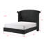 Ensemble de chambre à coucher de luxe à panneau tapissier avec tête de lit capitonnée en velours noir-1502944416-1502944417