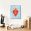 Toile épique Graffiti «Frida Heart 1» par Farida Zaman, 12 po x 16 po