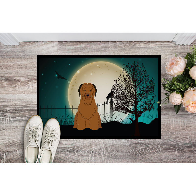 Tapis d'extérieur antidérapant Caillo Halloween, Brun, Rectangle 2 pi x 3 pi